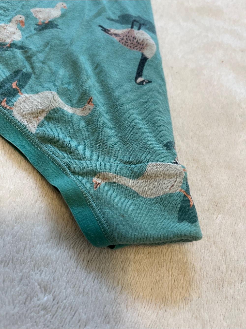 Duluth Trading Co Teal Goose & Duck Print Hipster Panties - Picture 3 of 8